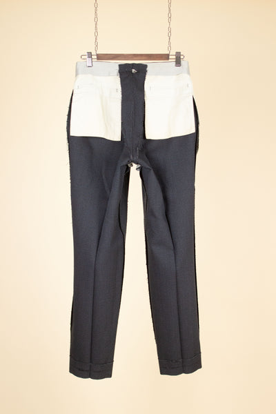 SWEDISH 1950S DARK GREY DOUBLE BREASTED TWO PIECE SUIT BY COLLIJNS. SIZE CA EU 46-48