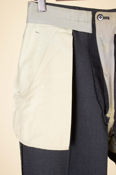 SWEDISH 1950S DARK GREY DOUBLE BREASTED TWO PIECE SUIT BY COLLIJNS. SIZE CA EU 46-48