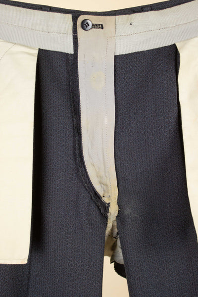 SWEDISH 1950S DARK GREY DOUBLE BREASTED TWO PIECE SUIT BY COLLIJNS. SIZE CA EU 46-48