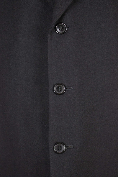 SWEDISH 1940s DARK GREY TWO PIECE SINGLE BREASTED SUIT. SIZE CA EU 54-56
