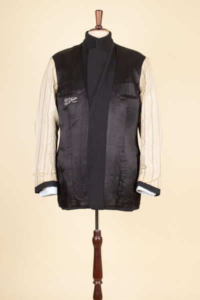 SWEDISH 1940s DARK GREY TWO PIECE SINGLE BREASTED SUIT. SIZE CA EU 54-56