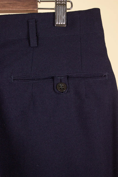 SWEDISH 1940S/1950S DARK BLUE SINGLE BREASTED TWO PIECE SUIT BY KABOM. SIZE CA EU 52