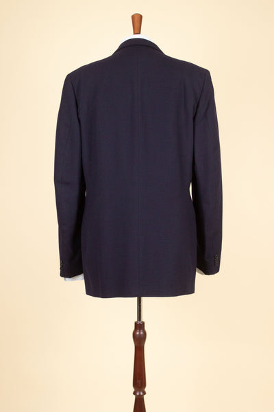 SWEDISH 1940S/1950S DARK BLUE SINGLE BREASTED TWO PIECE SUIT BY KABOM. SIZE CA EU 52
