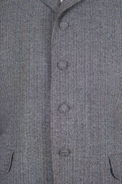 SWEDISH 1960S GREY TWO PIECE SINGLE BREASTED SUIT BY HAGENFELDT. SIZE CA EU 48
