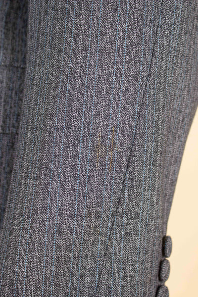 SWEDISH 1960S GREY TWO PIECE SINGLE BREASTED SUIT BY HAGENFELDT. SIZE CA EU 48