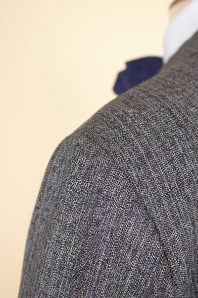 SWEDISH 1960S GREY TWO PIECE SINGLE BREASTED SUIT BY HAGENFELDT. SIZE CA EU 48