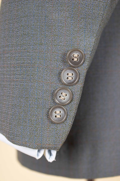 SWEDISH 1950S GREY SINGLE BREASTED TWO PIECE SUIT BY KRISTIANSSON. SIZE CA EU 48