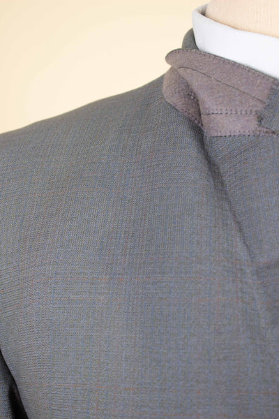 SWEDISH 1950S GREY SINGLE BREASTED TWO PIECE SUIT BY KRISTIANSSON. SIZE CA EU 48