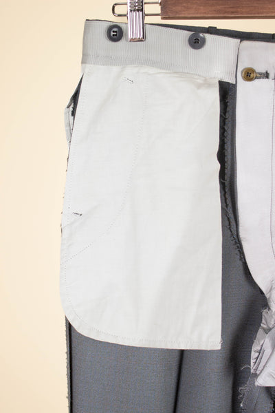 SWEDISH 1950S GREY SINGLE BREASTED TWO PIECE SUIT BY KRISTIANSSON. SIZE CA EU 48