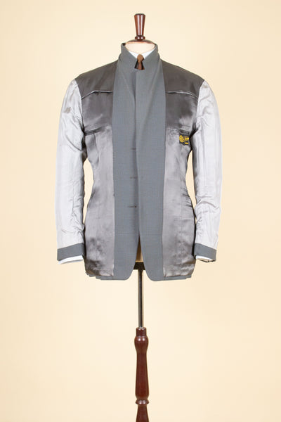 SWEDISH 1950S GREY SINGLE BREASTED TWO PIECE SUIT BY KRISTIANSSON. SIZE CA EU 48