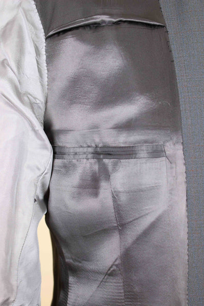SWEDISH 1950S GREY SINGLE BREASTED TWO PIECE SUIT BY KRISTIANSSON. SIZE CA EU 48