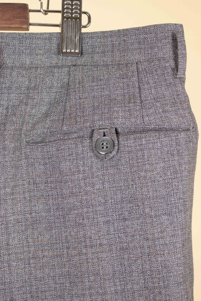SWEDISH 1960S GREY TWO PIECE SINGLE BREASTED SUIT BY JUNESCO. SIZE CA EU 54