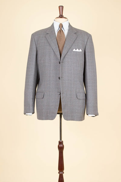SWEDISH 1960S GREY TWO PIECE SINGLE BREASTED SUIT BY JUNESCO. SIZE CA EU 54