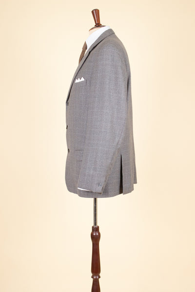 SWEDISH 1960S GREY TWO PIECE SINGLE BREASTED SUIT BY JUNESCO. SIZE CA EU 54