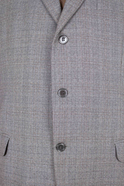 SWEDISH 1960S GREY TWO PIECE SINGLE BREASTED SUIT BY JUNESCO. SIZE CA EU 54