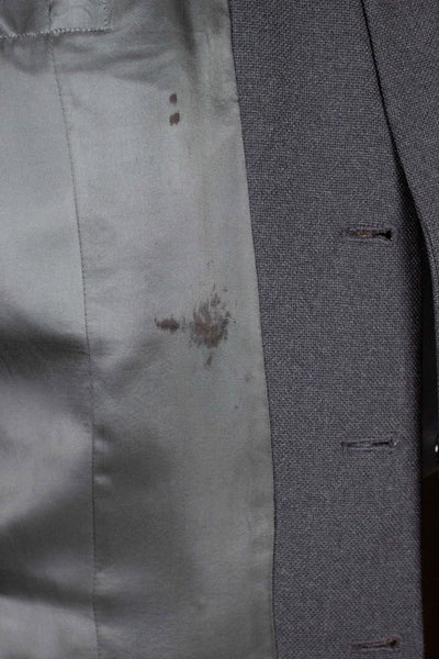 SWEDISH 1940S/1950S GREY TWO PIECE SINGLE BREASTED SUIT. SIZE CA EU 50