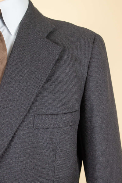 SWEDISH 1940S/1950S GREY TWO PIECE SINGLE BREASTED SUIT. SIZE CA EU 50