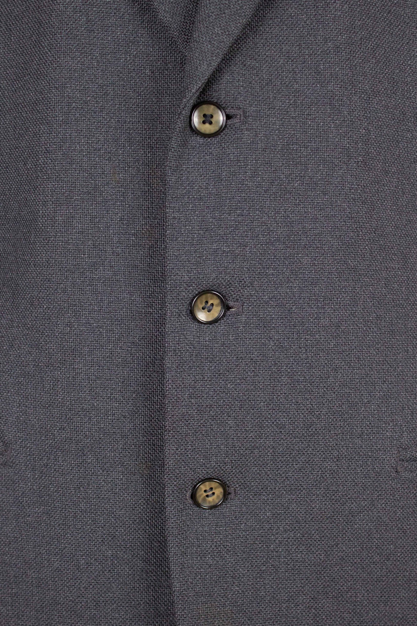 SWEDISH 1940S/1950S GREY TWO PIECE SINGLE BREASTED SUIT. SIZE CA EU 50