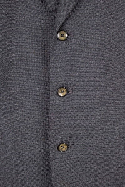 SWEDISH 1940S/1950S GREY TWO PIECE SINGLE BREASTED SUIT. SIZE CA EU 50