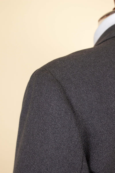 SWEDISH 1940S/1950S GREY TWO PIECE SINGLE BREASTED SUIT. SIZE CA EU 50