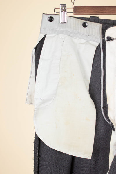 SWEDISH 1940S/1950S GREY TWO PIECE SINGLE BREASTED SUIT. SIZE CA EU 50
