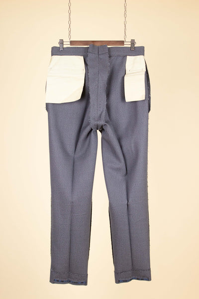 SWEDISH 1960 MEDIUM GREY SINGLE BREASTED TWO PIECE BESPOKE SUIT BY OLSSONS. SIZE CA EU 50-52