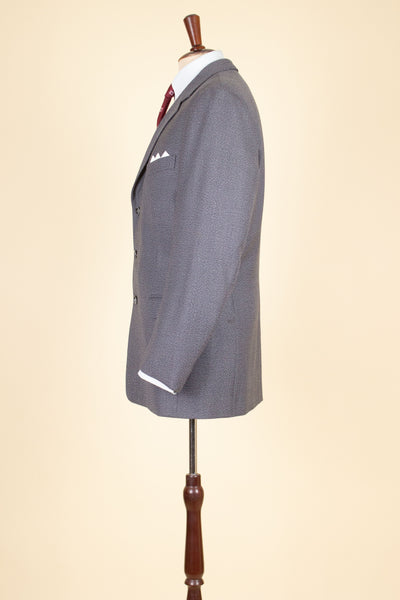SWEDISH 1960 MEDIUM GREY SINGLE BREASTED TWO PIECE BESPOKE SUIT BY OLSSONS. SIZE CA EU 50-52