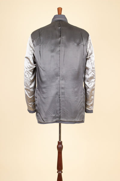 SWEDISH 1960 MEDIUM GREY SINGLE BREASTED TWO PIECE BESPOKE SUIT BY OLSSONS. SIZE CA EU 50-52
