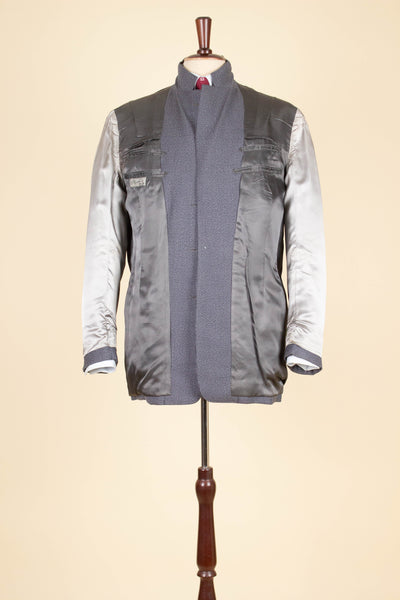 SWEDISH 1960 MEDIUM GREY SINGLE BREASTED TWO PIECE BESPOKE SUIT BY OLSSONS. SIZE CA EU 50-52