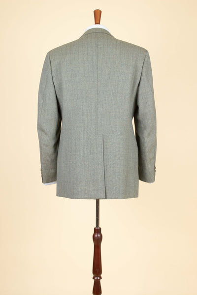 SWEDISH 1960S GREEN TWO PIECE SINGLE BREASTED DEADSTOCK SUIT BY JUNEX. SIZE CA EU 50