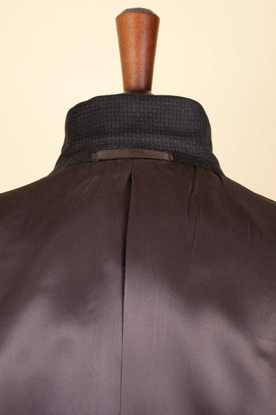 SWEDISH 1950S/1960S DARK GREY HOUNDSTOOTH SINGLE BREASTED SUIT BY PINGVIN. SIZE CA EU 50