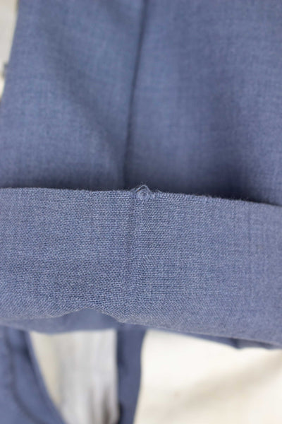 SWEDISH 1940S/1950S LIGHT BLUE TWO PIECE SINGLE BREASTED SUIT BY MASTERHAND. SIZE CA EU 46-48
