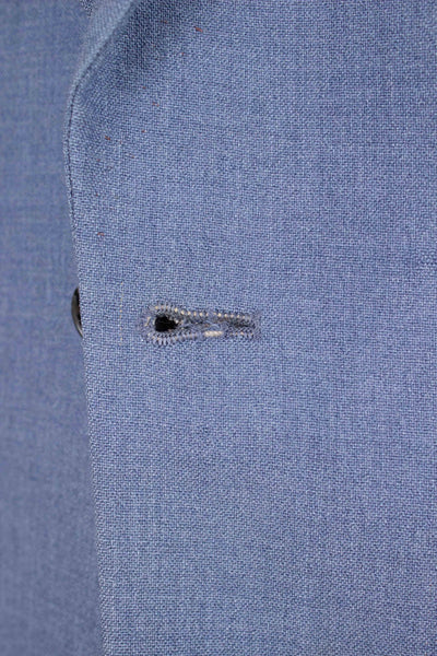 SWEDISH 1940S/1950S LIGHT BLUE TWO PIECE SINGLE BREASTED SUIT BY MASTERHAND. SIZE CA EU 46-48