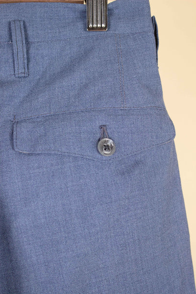 SWEDISH 1940S/1950S LIGHT BLUE TWO PIECE SINGLE BREASTED SUIT BY MASTERHAND. SIZE CA EU 46-48