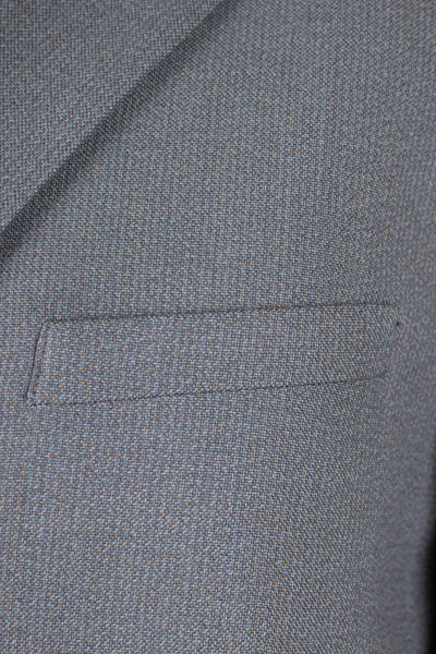 SWEDISH 1950S GREY TWO PIECE SINGLE BREASTED DEADSTOCK SUIT BY SCHLASBERGS. SIZE CA EU 48