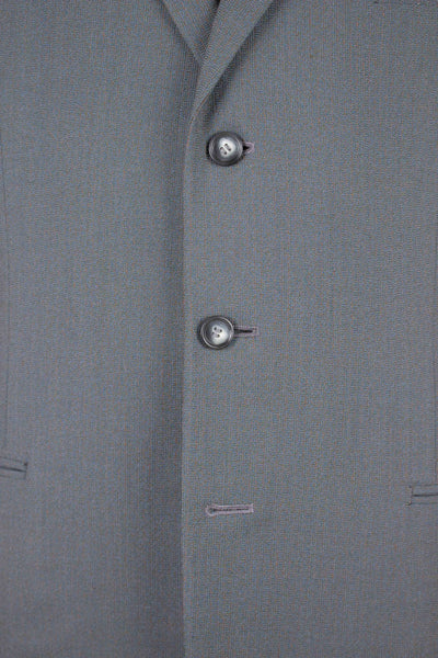 SWEDISH 1950S GREY TWO PIECE SINGLE BREASTED DEADSTOCK SUIT BY SIR. SIZE CA EU 48-50