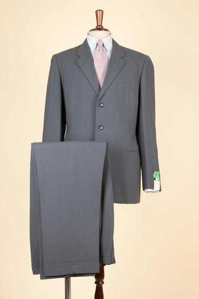 SWEDISH 1950S GREY TWO PIECE SINGLE BREASTED DEADSTOCK SUIT BY SIR. SIZE CA EU 48-50