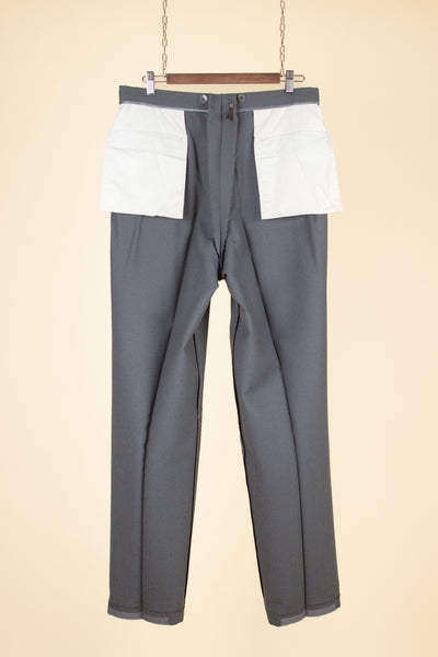 SWEDISH 1950S GREY TWO PIECE SINGLE BREASTED DEADSTOCK SUIT BY SIR. SIZE CA EU 48-50