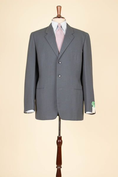 SWEDISH 1950S GREY TWO PIECE SINGLE BREASTED DEADSTOCK SUIT BY SIR. SIZE CA EU 48-50