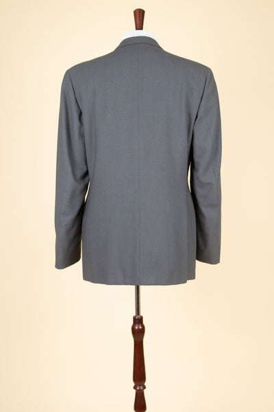 SWEDISH 1950S GREY TWO PIECE SINGLE BREASTED DEADSTOCK SUIT BY SIR. SIZE CA EU 48-50