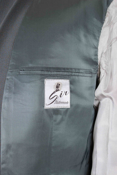 SWEDISH 1950S GREY TWO PIECE SINGLE BREASTED DEADSTOCK SUIT BY SIR. SIZE CA EU 48-50