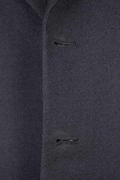 SWEDISH 1940S/1950S DARK GREY TWO PIECE SINGLE BREASTED SUIT BY KABOM. SIZE CA EU 50