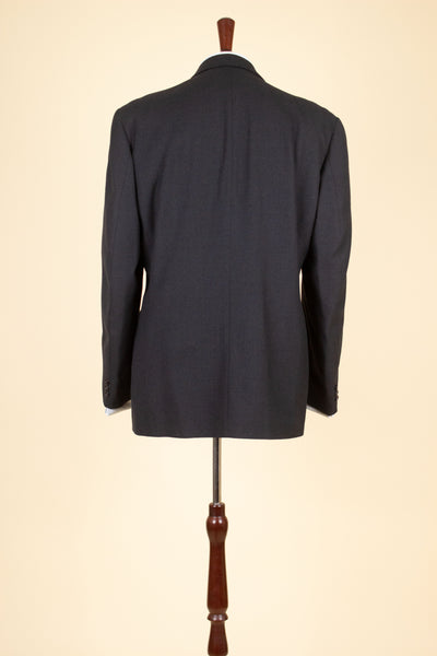 SWEDISH 1940S/1950S DARK GREY TWO PIECE SINGLE BREASTED SUIT BY KABOM. SIZE CA EU 50