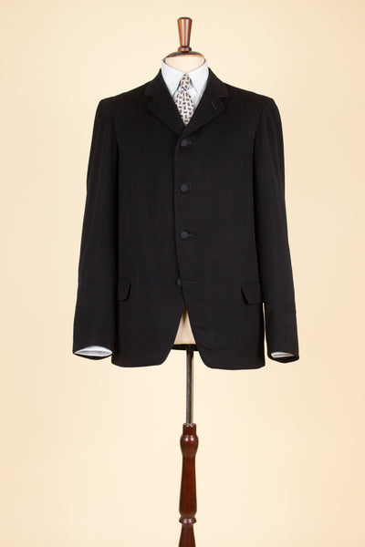 SWEDISH LATE 1800S/EARLY 1900 BLACK THREE PIECE SUIT BY A.B. AXEL KARLSON & CO. SIZE CA EU 46-48