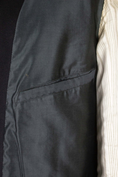 SWEDISH LATE 1800S/EARLY 1900 BLACK THREE PIECE SUIT BY A.B. AXEL KARLSON & CO. SIZE CA EU 46-48