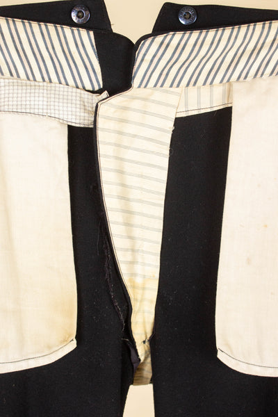 SWEDISH LATE 1800S/EARLY 1900 BLACK THREE PIECE SUIT BY A.B. AXEL KARLSON & CO. SIZE CA EU 46-48