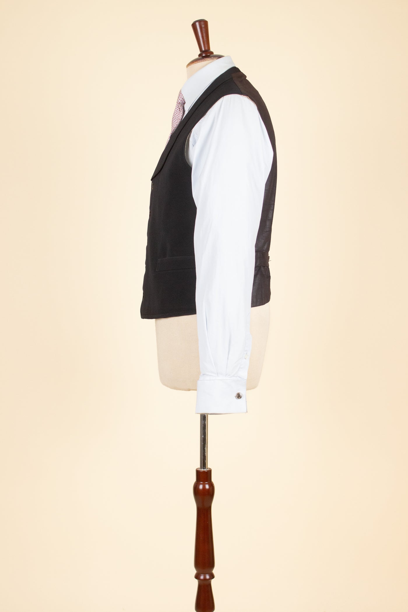 SWEDISH LATE 1800/EARLY 1900 BLACK THREE PIECE SINGLE BREASTED SUIT. SIZE CA EU 46-48