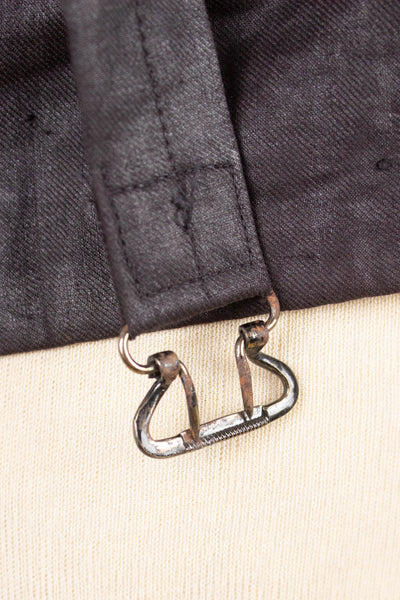 SWEDISH LATE 1800/EARLY 1900 BLACK THREE PIECE SINGLE BREASTED SUIT. SIZE CA EU 46-48