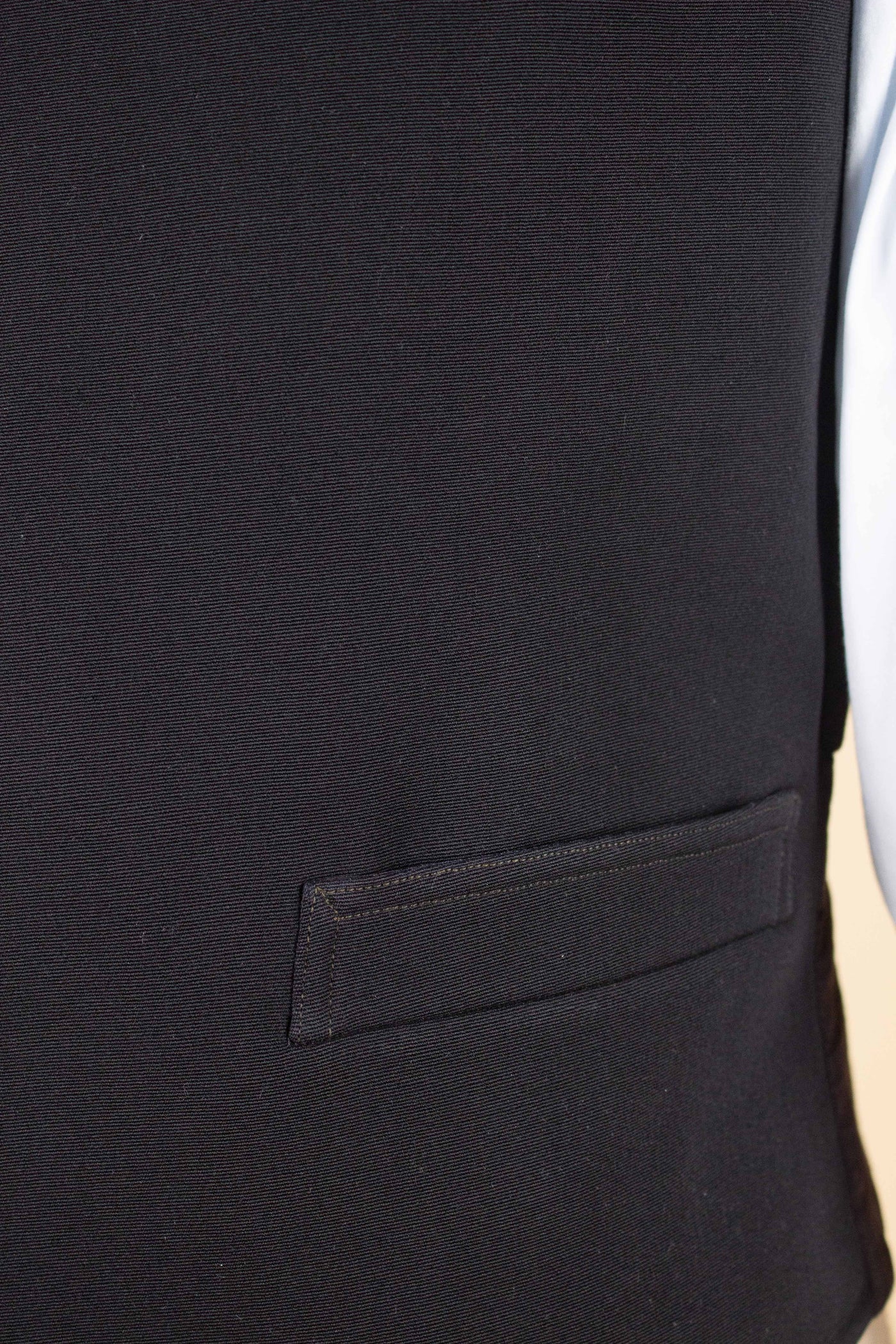 SWEDISH LATE 1800/EARLY 1900 BLACK THREE PIECE SINGLE BREASTED SUIT. SIZE CA EU 46-48