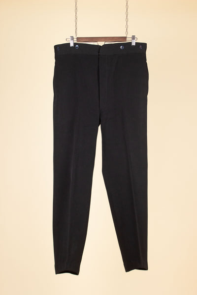 SWEDISH LATE 1800/EARLY 1900 BLACK THREE PIECE SINGLE BREASTED SUIT. SIZE CA EU 46-48